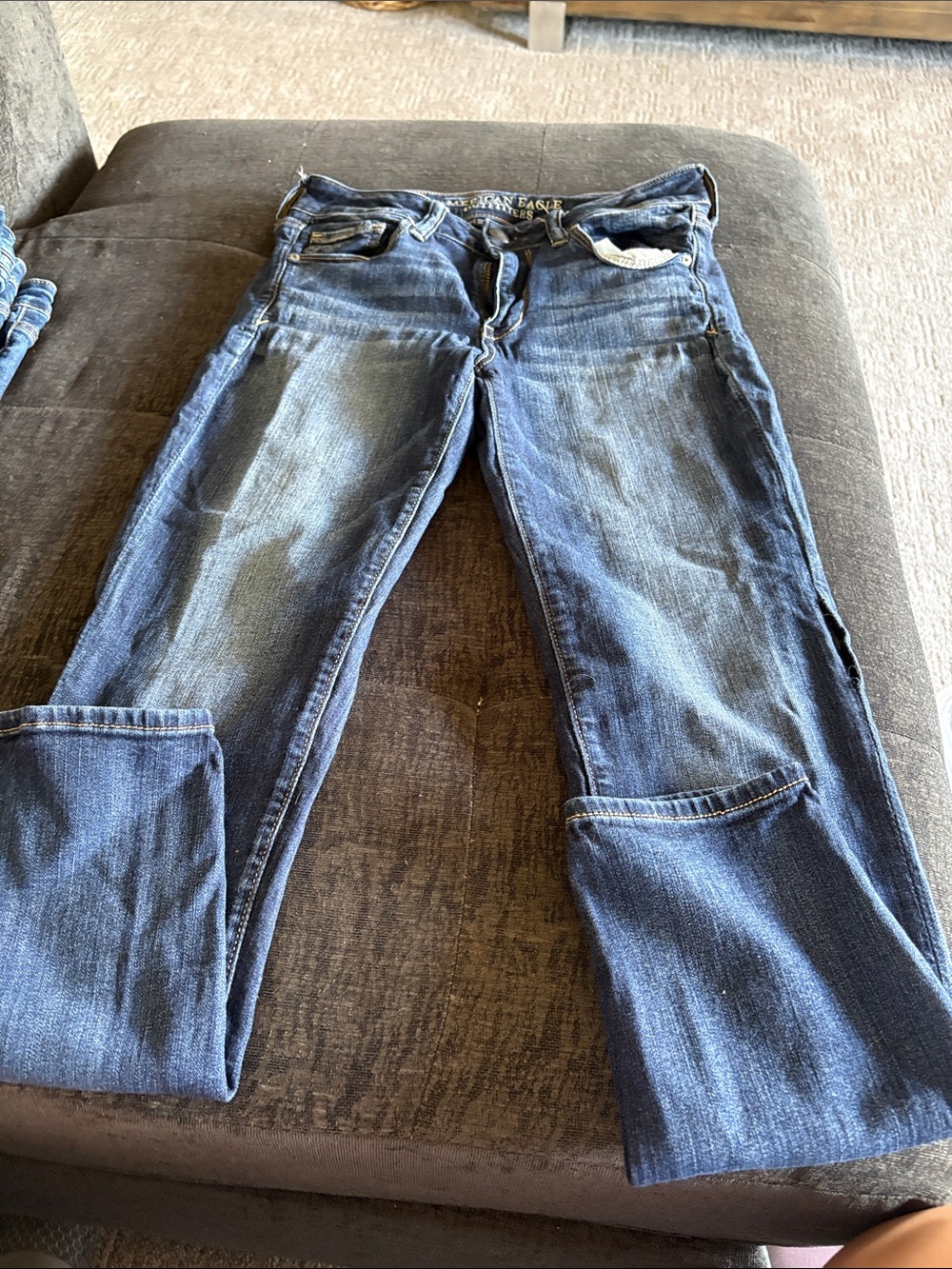 American Eagle Outfitters Women's Skinny Jeans - Dark Blue Wash